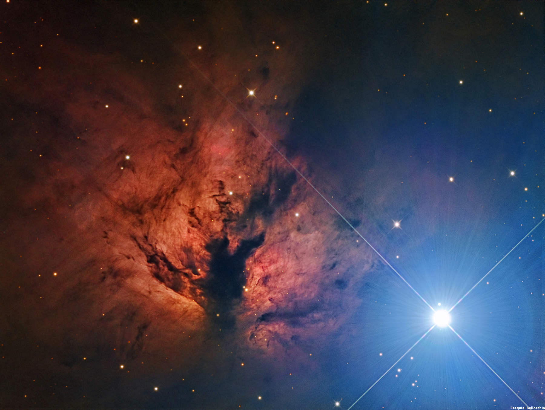 NGC 2024 Flame Nebula AstroPilar Astrofotografías Ezequiel Bellocchio